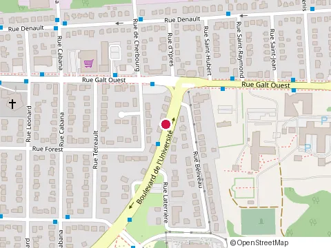 Location of Breault Sylvie at 1409 boulevard de l'Université, Sherbrooke