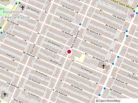 Location of Brébeuf at 2870 Dandurand, Montral