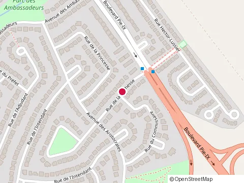 Location of Brideau Germain at 3888 Rue de la Duchesse, Laval
