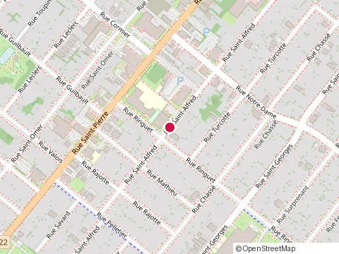 Location of Bridge Teddy Kent at 575 Rue St Alfred, Drummondville