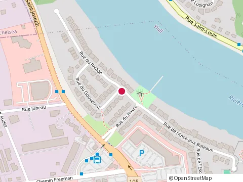 Location of Brigil Platine at 16 Rue du Rivage, Gatineau