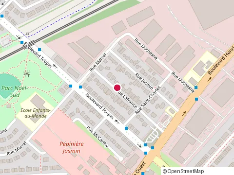 Location of Briqueteur-Macon J.l. Inc. at 2835 Rue Lafrance, Saint-Laurent