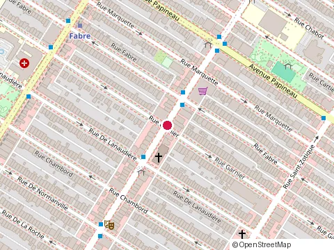 Location of Broadway Resto le at 1498 Rue Bélanger, Montréal