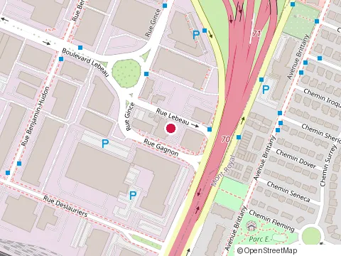 Location of Broccolini Construction at 100 Gagnon, Saint-Laurent