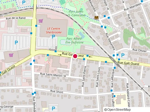 Location of Brochetterie la Maison Grecque at 514 Rue Galt O, Sherbrooke