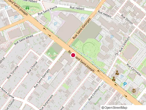 Location of Brochetterie Restaurant Cite  Grecque at 1495 boulevard Saint-Joseph, Drummondville