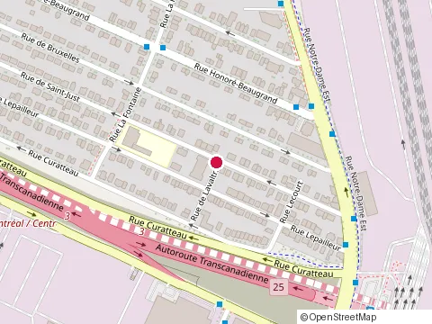 Location of Brochu Claude at 1456 Rue de Saint-Just, Montréal