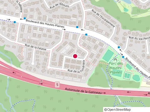 Location of Brouillette Gerard at 7  Rue des Monts, Gatineau