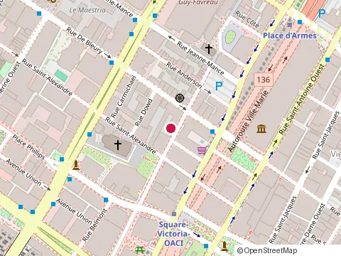 Location of Brouillette Légal, Avocats, Agents de Brevets et Marques de Commerce at 1050 Beaver Hall Hl #1500, Montréal
