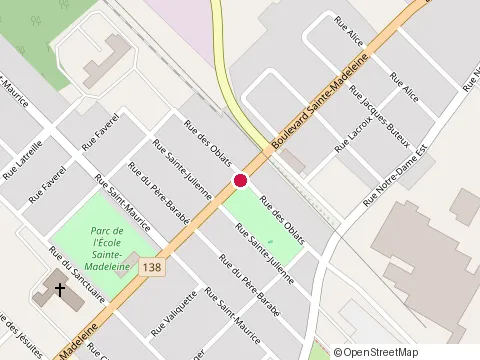 Location of Brouillette Portes & Fenêtres at 91 Rue des Oblats, Trois-Rivières