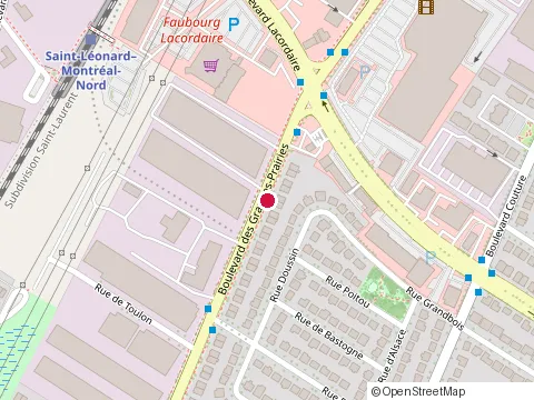 Location of Btq Construction at 5650 Boulevard des Grandes-Prairies Saint-l?Onard, Montréal