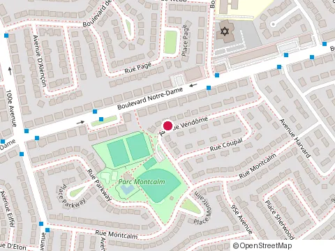 Location of Budget 411 at 1392 avenue Vendôme, Laval