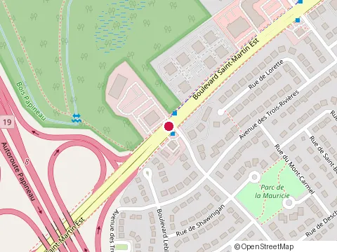 Location of Buon Gusto Restaurant at 2495 boulevard Saint-Martin E, Laval