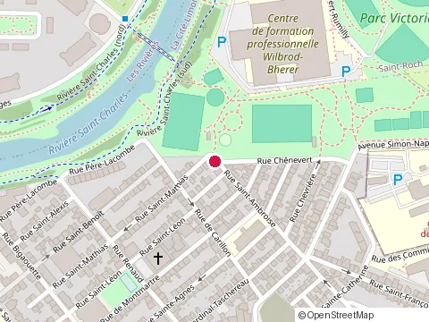 Location of Bureau de Soccer Québec-Centre at Rue Saint-Ambroise, Québec