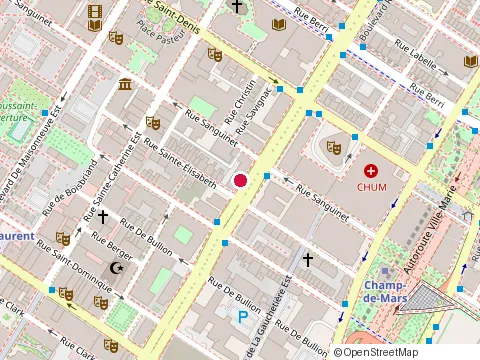 Location of Bureau Dr Dube at 264 boulevard René-Lévesque E, Montréal
