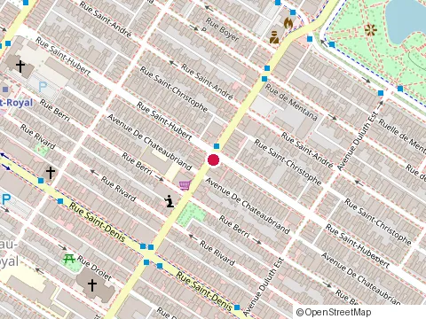 Location of Bureau Medical Rachel E at 768 Rue Rachel E, Montréal