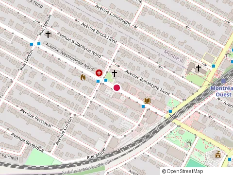 Location of Burger de Ville at 59 avenue Westminster N, Montréal-Ouest