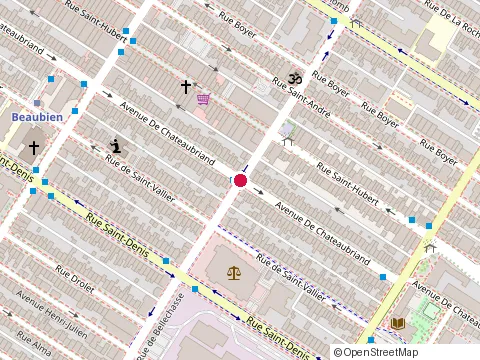 Location of C l Menuiserie Enr at 5974 avenue de Chateaubriand, Montréal