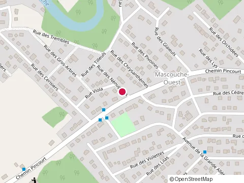 Location of C Lacombe Excavation at 1002 Rue des Nénuphars, Mascouche