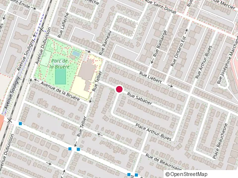 Location of C Poirier Construction at 2040 Rue Sabatier, Montréal