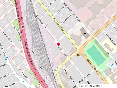 Location of C.P Construction at 1280 Rue Sainte-Julie, Trois-Rivières