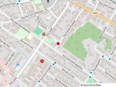 Location of C.S Toitures at 72 Rue Sainte-Praxède, Sherbrooke