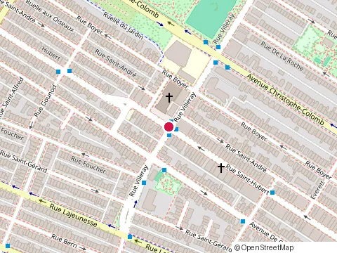 Location of C&M Textiles at 7500 Rue St-Hubert, Montréal