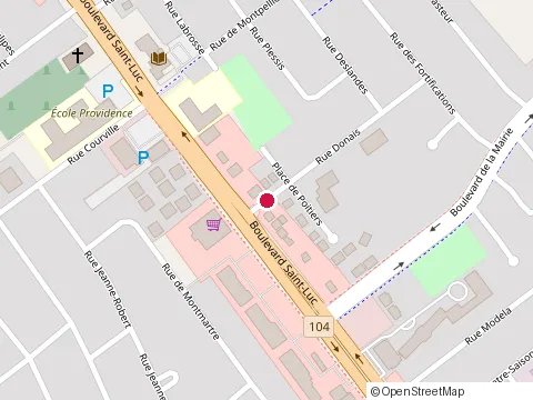 Location of Caa-Quebec at 315 St Boul Luc, Saint-Jean-sur-Richelieu