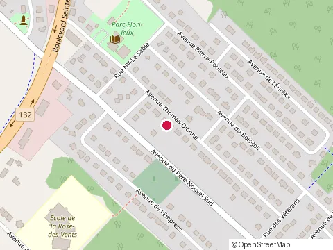 Location of Cabanons Donado at 443 Rue Pierre-Dansereau, Rimouski
