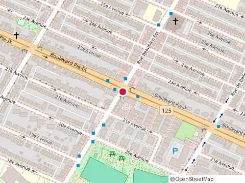Location of Cabinet de Me James Ébongué Avocat at 4045 Rue Beaubien E, Montréal