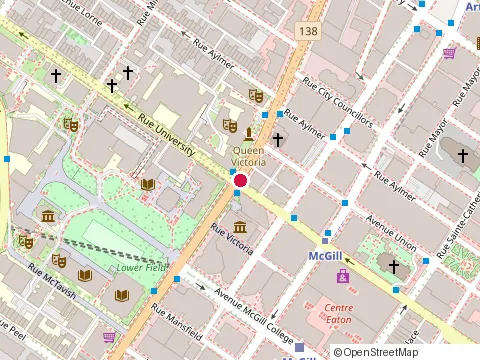 Location of Cabinet Villeneuve Venne Ca at 666 Rue Sherbrooke W, Montréal