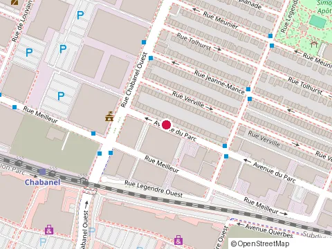 Location of Cabn Banque Nationale Assurance at 9200 Avenue du Parc, Montréal