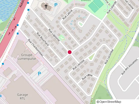 Location of Cadres Maranatha at 15 Rue Lapointe, Longueuil