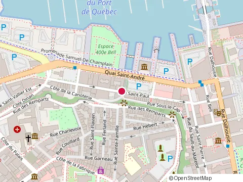 Location of Cadres Marie-Pier Inc at 158 Saint-Paul Rue Qc, Québec