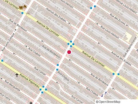 Location of Caesar'S Deli at 2040 Rue Beaubien E, Montréal