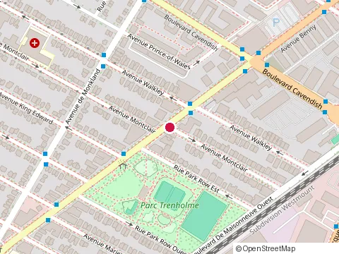 Location of Café 92 Degrés at 6703 Sherbrooke St W, Montréal