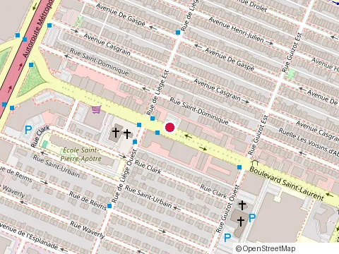 Emplacement de Café Amoun au 8398 boulevard Saint-Laurent, Montréal