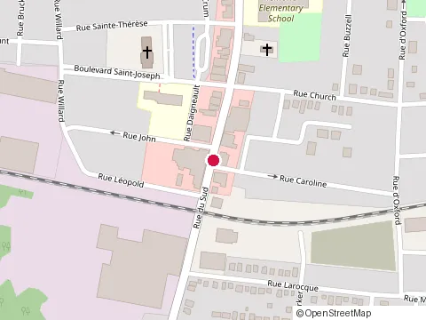 Location of Café Bibelot at 723 Rue du Sud, Cowansville