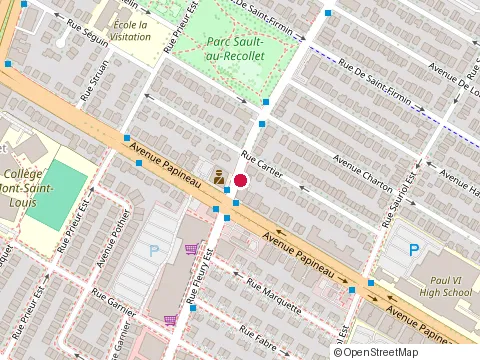 Location of Cafe Burger at 1826 Rue Fleury E, Montréal