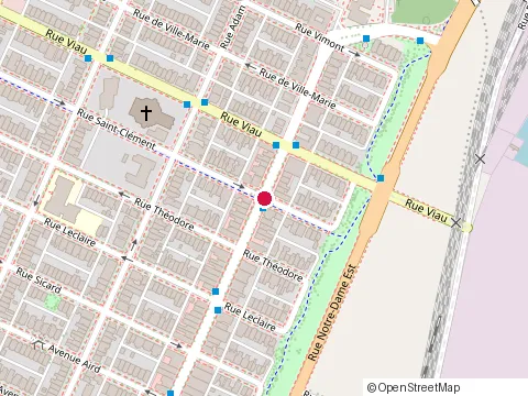Location of Café Chez Nicolas at 4835 Rue Sainte-Catherine E, Montréal