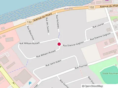 Location of Café Créatif at 923 Avenue du Phare Ouest, Matane