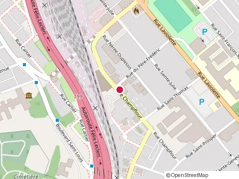 Location of Cafe de la Gare Marclay at 1014 Rue Champflour, Trois-Rivières
