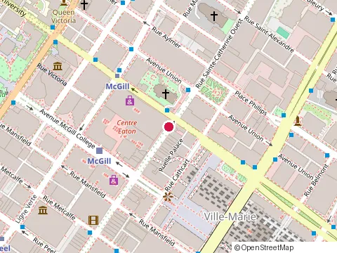Location of Cafe Depot at 2127A-705 Rue Sainte-Catherine O, Montréal