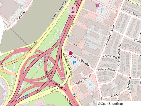 Location of Cafe du Cercle at 2425 chemin Manella, Mont-Royal
