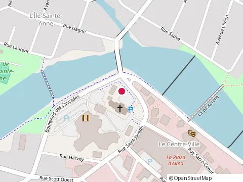 Location of Cafe du Clocher at 19 Rue Saint-Joseph, Alma