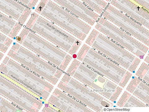 Location of Café Eevee at 1251 Rue Saint-Zotique Est, Montréal
