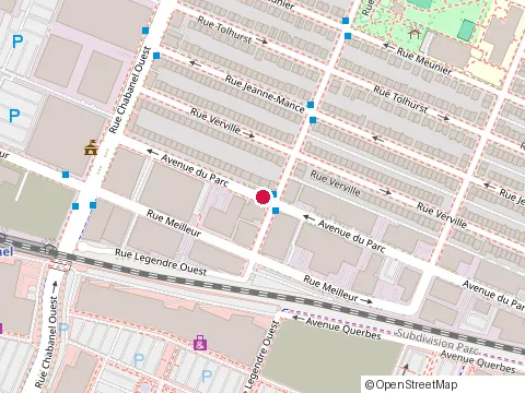Location of Cafe Gentile Chabanel at 9299 Park Ave, Montréal
