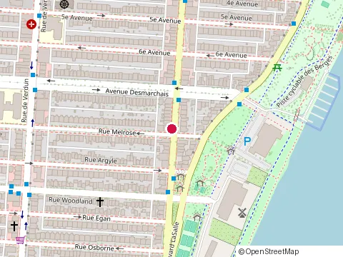 Location of Café Jardin at 5200 Wellington St, Verdun