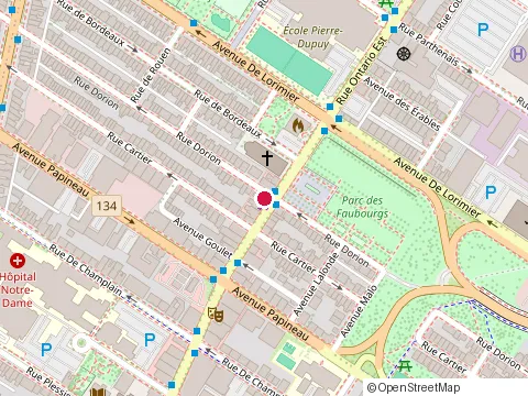 Emplacement de Café Java au 1871 Rue Ontario E, Montréal