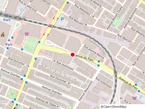 Location of Cafe l Artere Cooperative de Solidarite at 7000 avenue du Parc, Montréal